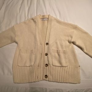 Zara Oversized Cream Cardigan size US S